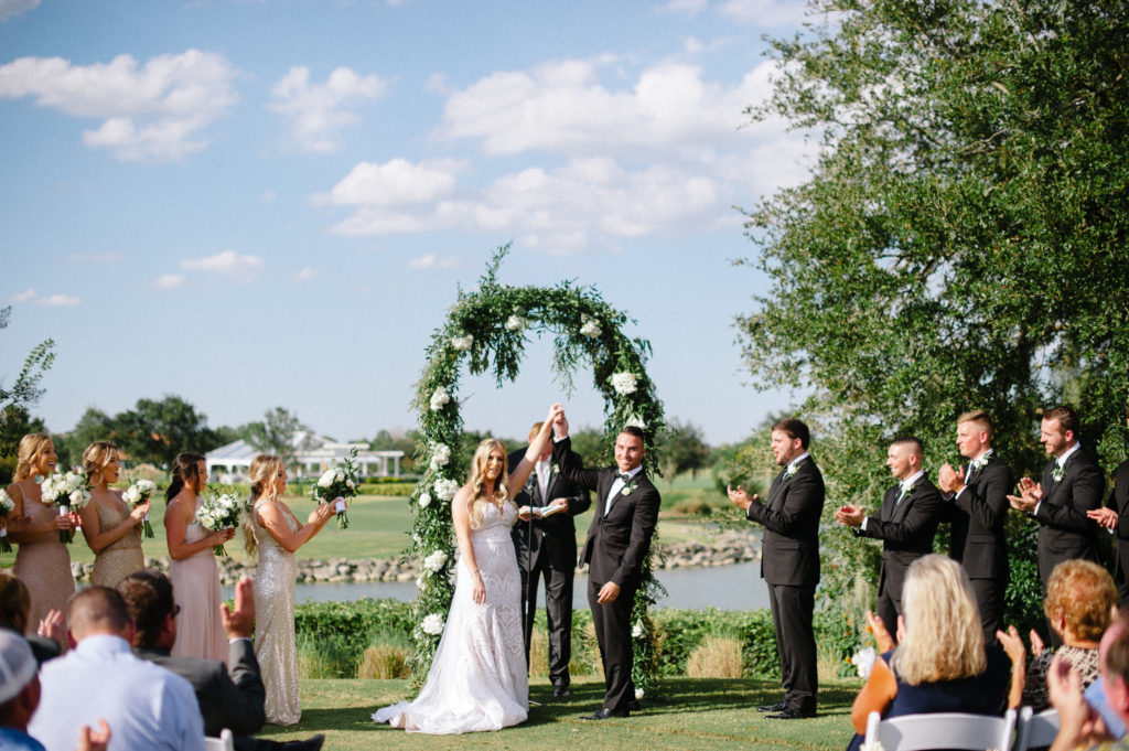 Lighted Canopy Eagle Creek Wedding