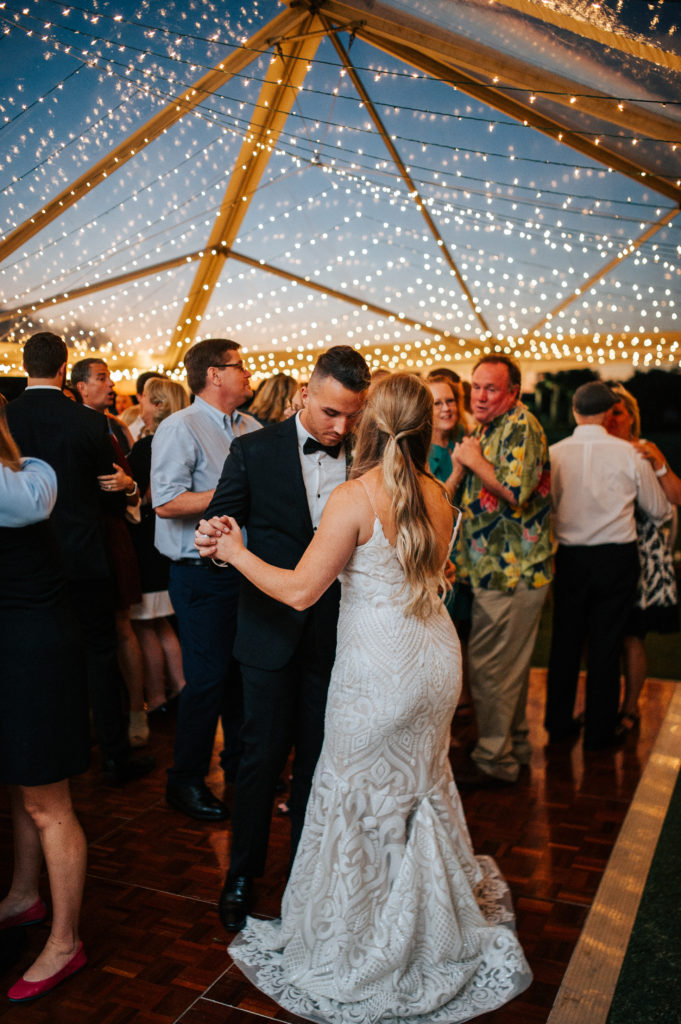 Lighted Canopy Wedding