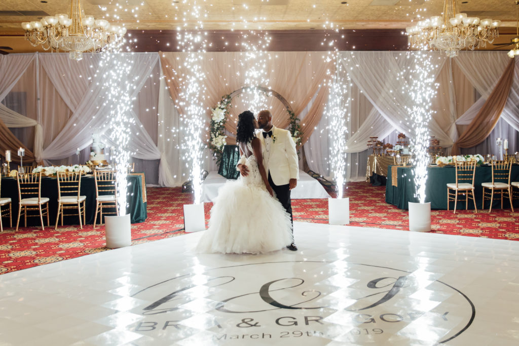 Sparkler Wedding Downtown