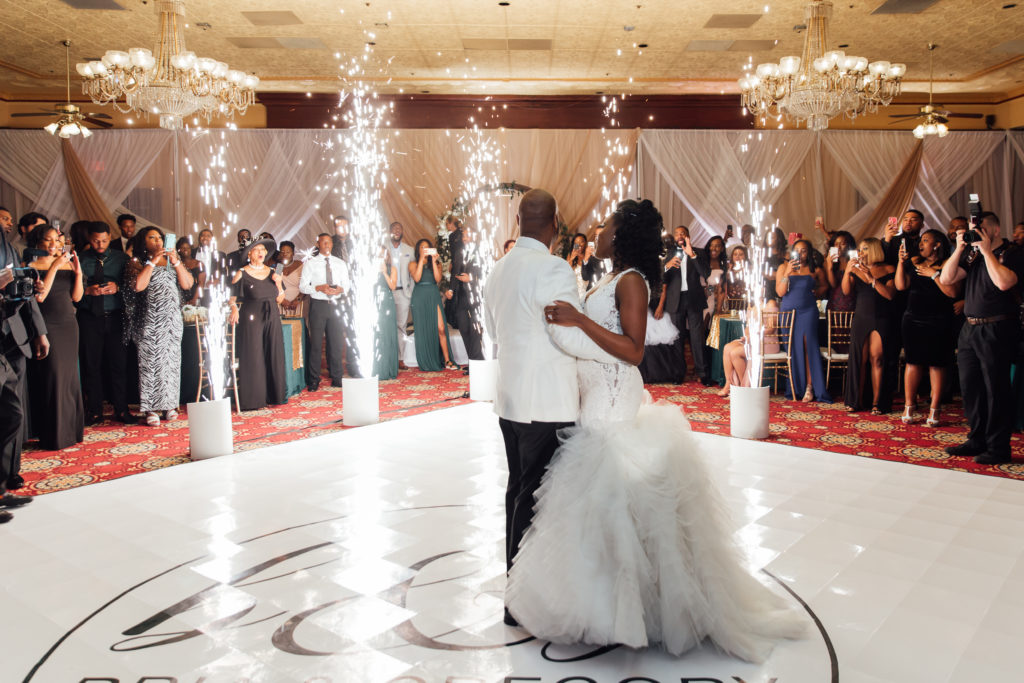 Sparkler Wedding Downtown