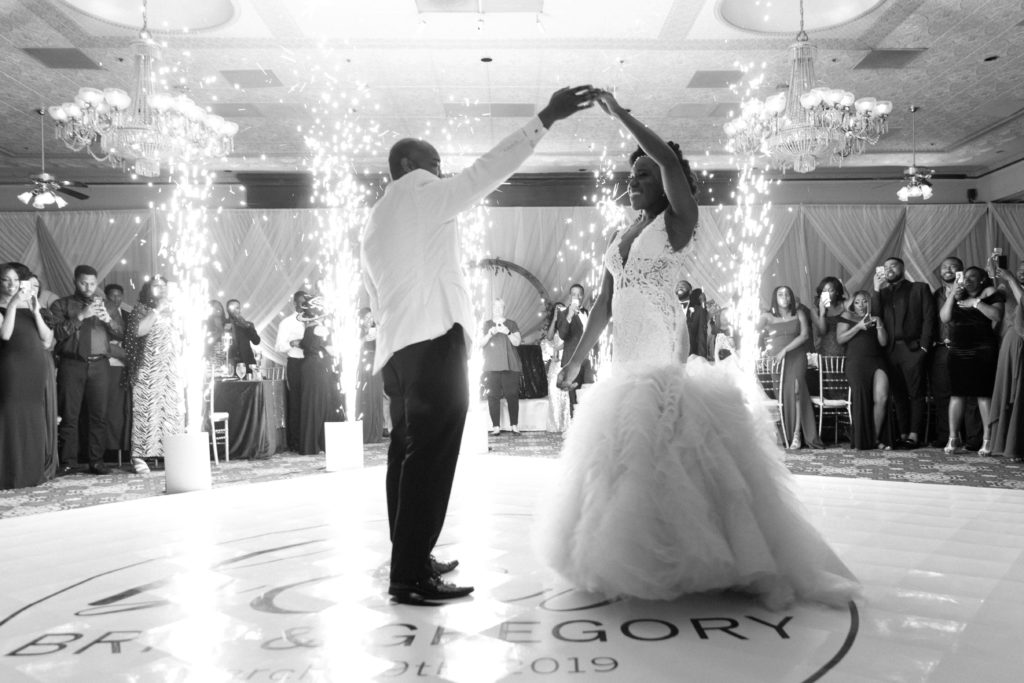 Sparkler Wedding Downtown