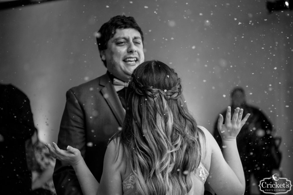 Snow in Florida Wedding