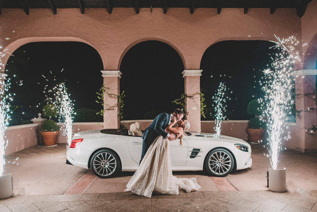 Cold Spark Wedding Exit