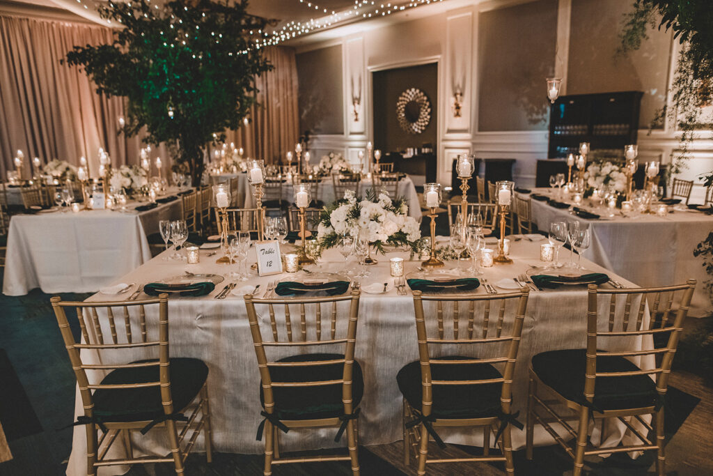 Lighted Canopy Ritz Carlton Wedding