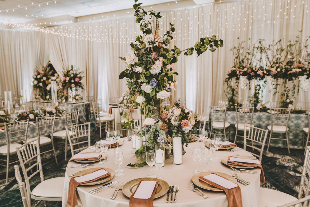 Lighted Canopy Wedding